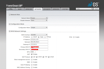 Cara Setting Radio Ubiquity Sebagai Mode Router