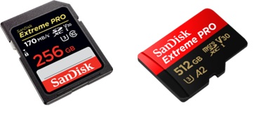 SanDisk Extreme PRO SD and microSD ™ UHS-I Memory Cards