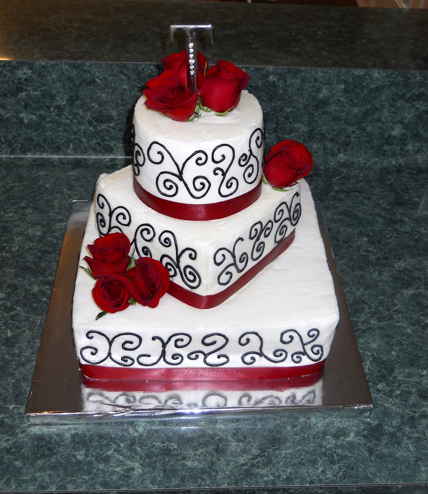 beautiful white wedding cakes The Happy Caker