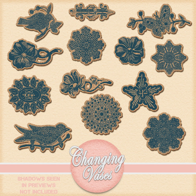 FREE Digital Corkboard Scrapbooking Stickers