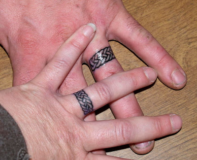 wedding ring tattoo. This wedding rings tattoo is