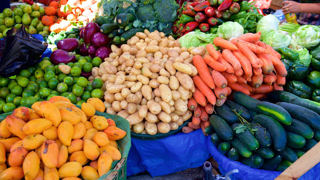 fruits vegetables Panajachel Guatemala market mercado