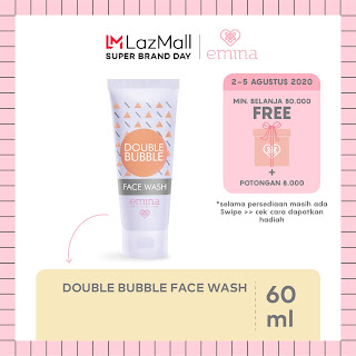 EMINA Double Bubble Face Wash 60 ml - Pembersih Wajah - Perawatan Kulit