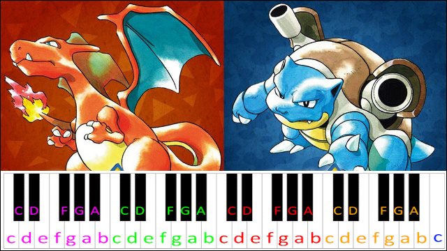 Pokemon Red & Blue Opening Theme Piano / Keyboard Easy Letter Notes for Beginners