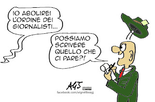 giornalisti, stampa, renzi, ordini, satira vignetta