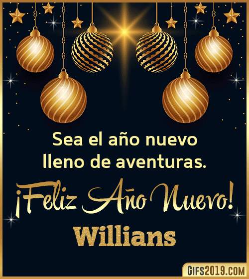 Mensajes de feliz año nuevo willians