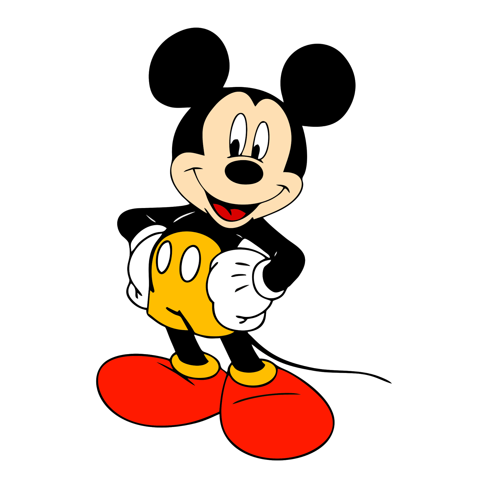 Download Vektor Mickey mouse HD Format PNG - DODO GRAFIS 