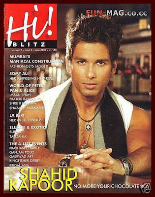 Shahid Kapoor Hi Blitz India August 2009 - Magazine Photos Scan