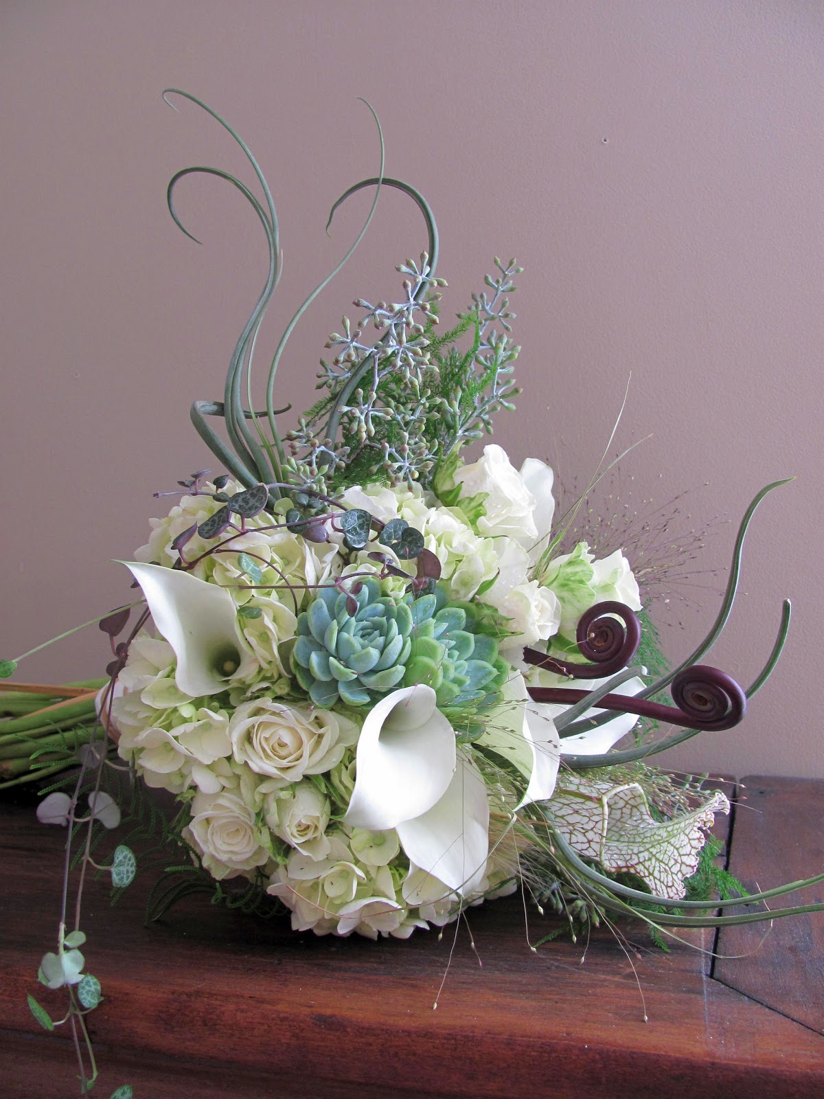 Modern-Rustic Bridal Bouquets