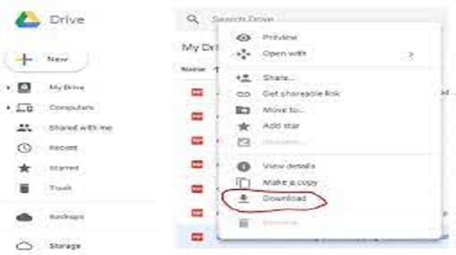 Cara Download di Google Drive
