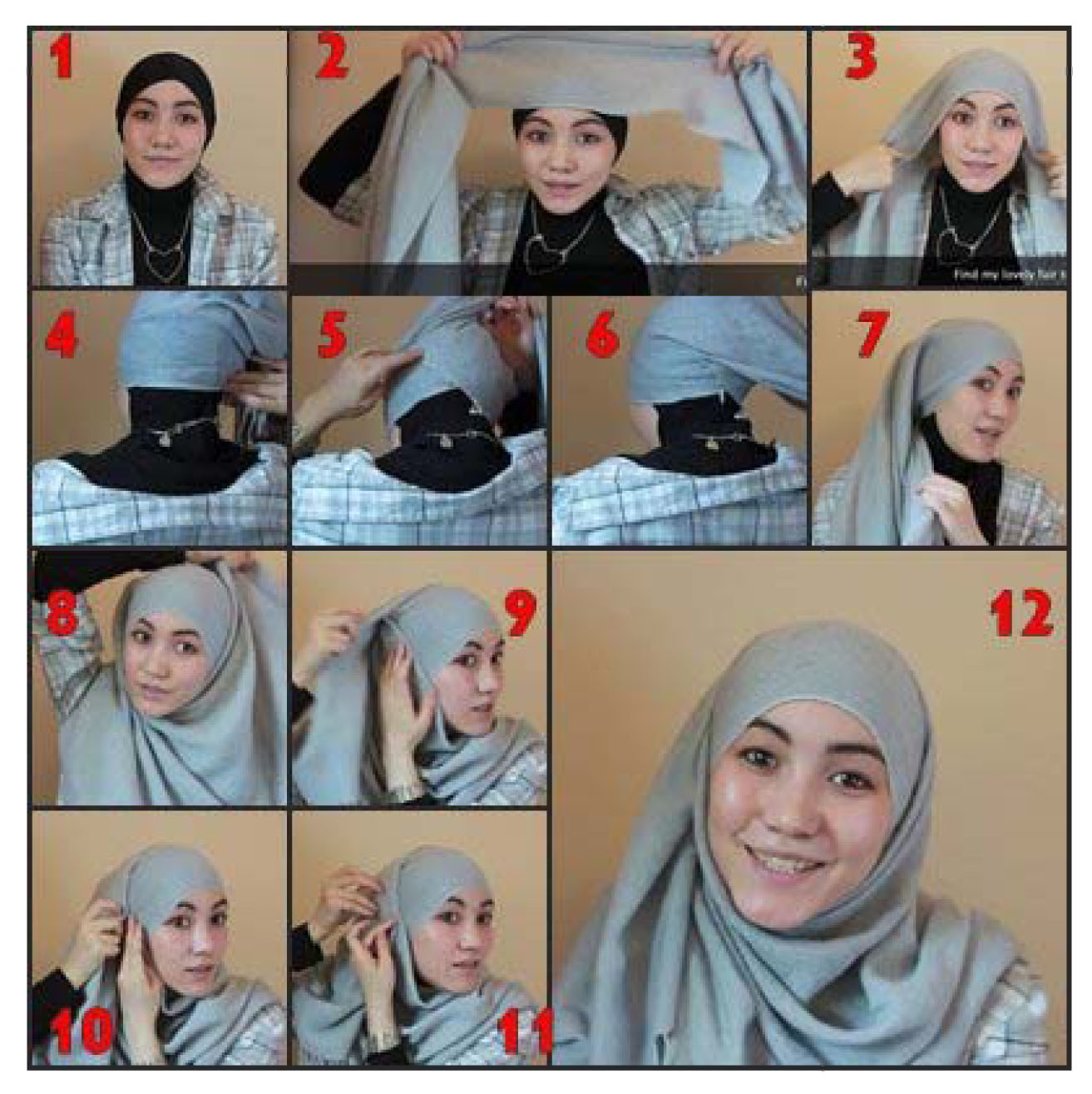 Tutorial Hijab Segi Empat Ala Dewi Sandra Tutorial Hijab Paling