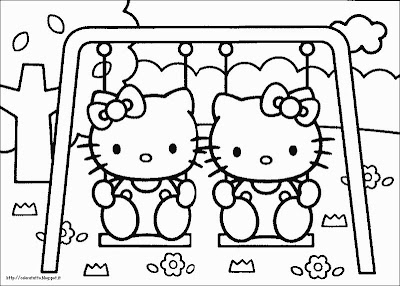 Hello Kitty disegno da colorare 4