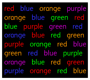 Words Colour Name Illusion