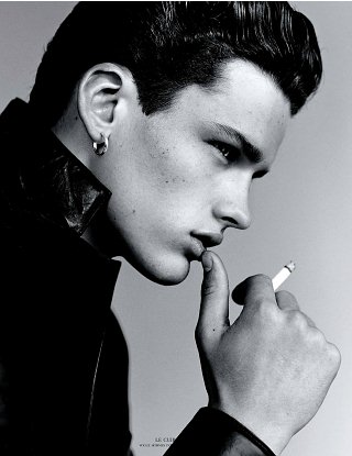 Simon Nessman — Le cuir by Alasdair McLellan and Beat Bollinger — Vogue Hommes International Fall / Winter 11.12