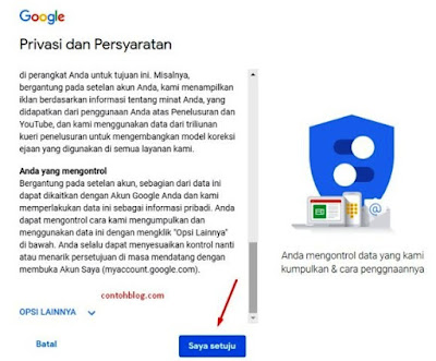 Privasi dan Persyaratan