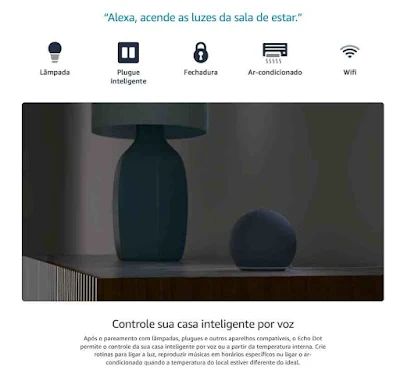 Alexa Echo Dot para controlar a iluminação da casa