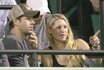 Anna Kournikova Enrique Iglesias Sony Ericsson Open Tennis Photos