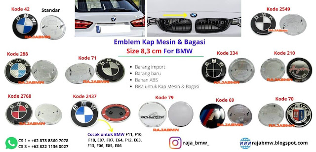 Emblem Kap Mesin dan Bagasi BMW