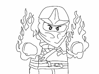 Lego Ninjago Kai Coloring Page