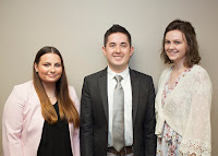 Student Leadership graduates Toni Formato, Nolan Coley and Macy Daniel.