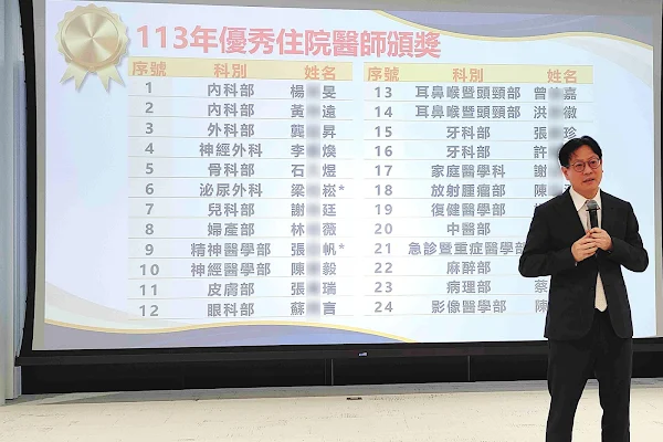 ▲彰基總院長陳穆寬教授強調，醫學中心不只是訓練醫師，更是陪伴年輕醫師成長的地方，讓他們找到適合自己的發展方向。（彰基醫院提供）