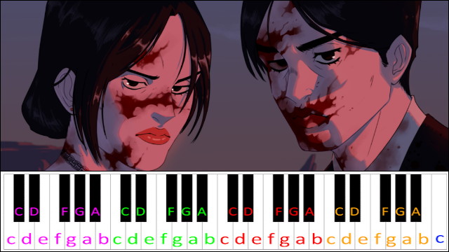 Demolition Lovers by My Chemical Romance Piano / Keyboard Easy Letter Notes for Beginners