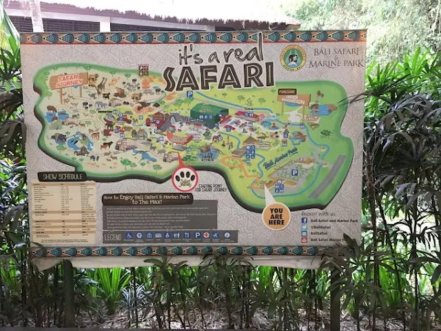 Peta Taman Safari & Marine Park Bali