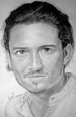 Actor Orlando Bloom en retrato