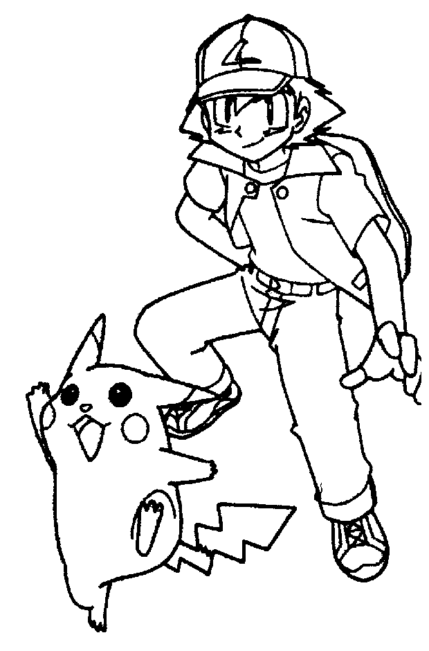 It develops small motility of hands. Valentine Styling Pikachu And Satoshi Pokemon Coloring Pages