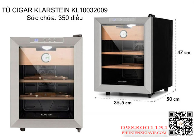 Tủ ủ xì gà nhập khẩu Đức Klarstein KL10032009