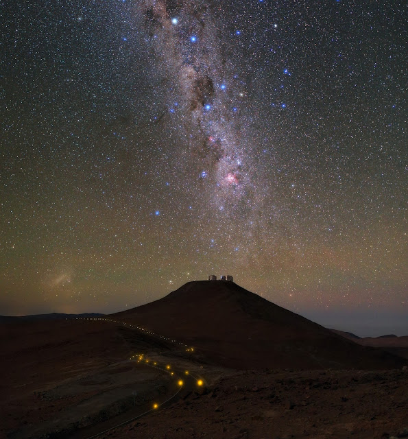 Milky Way Galaxy seen over VLT’s four 8.2-metre Unit Telescopes