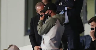 Pictures: Florentino Perez caught cheering Hazard up during Valladolid clash after injury setback