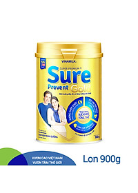 Sữa Bột Vinamilk Sure Prevent - Hộp Thiếc 900g