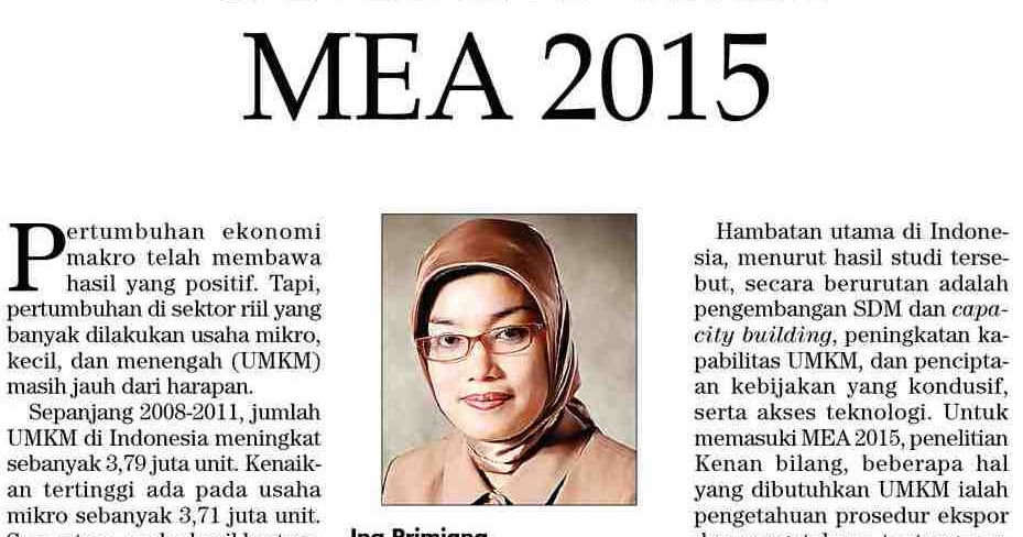 UMKM DAN MEA 2015  EDWARD CONSULTING