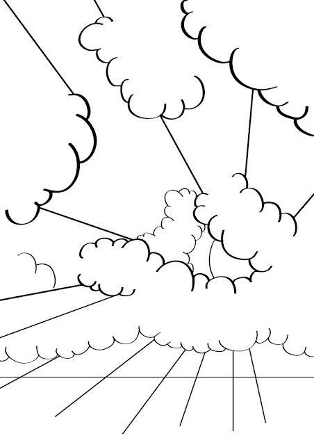 desenhos de céu para colorir e imprimir