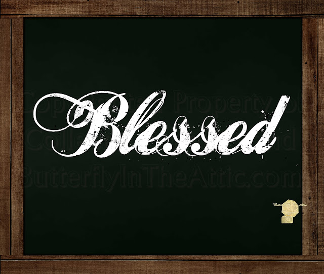 Blessed - Chalkboard Messages