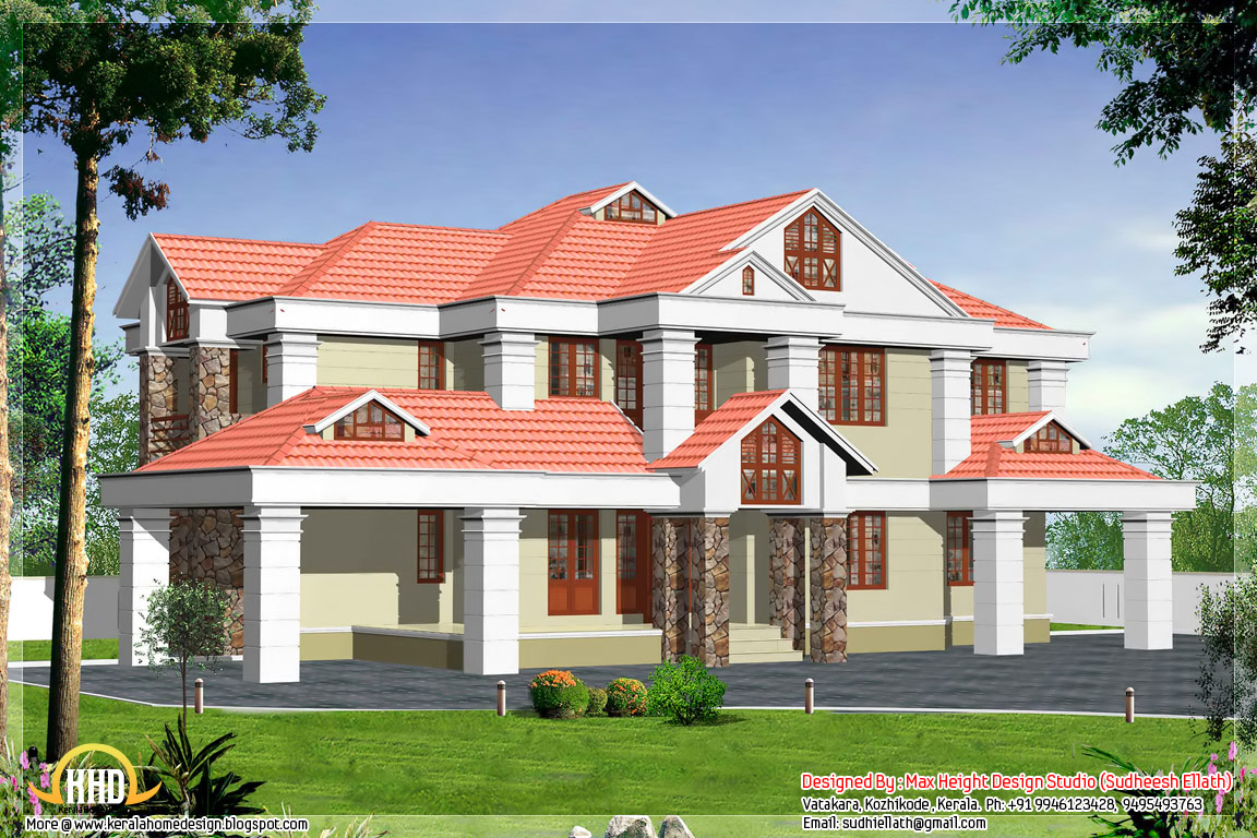 5 Beautiful Indian house elevations - Kerala home design and floor ...