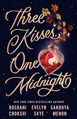 book cover of young adult fantasy novel Three Kisses, One Midnight
