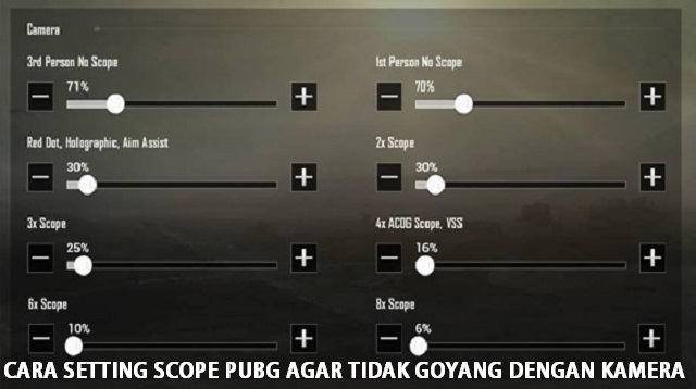 Cara Setting Scope PUBG Agar Tidak Goyang