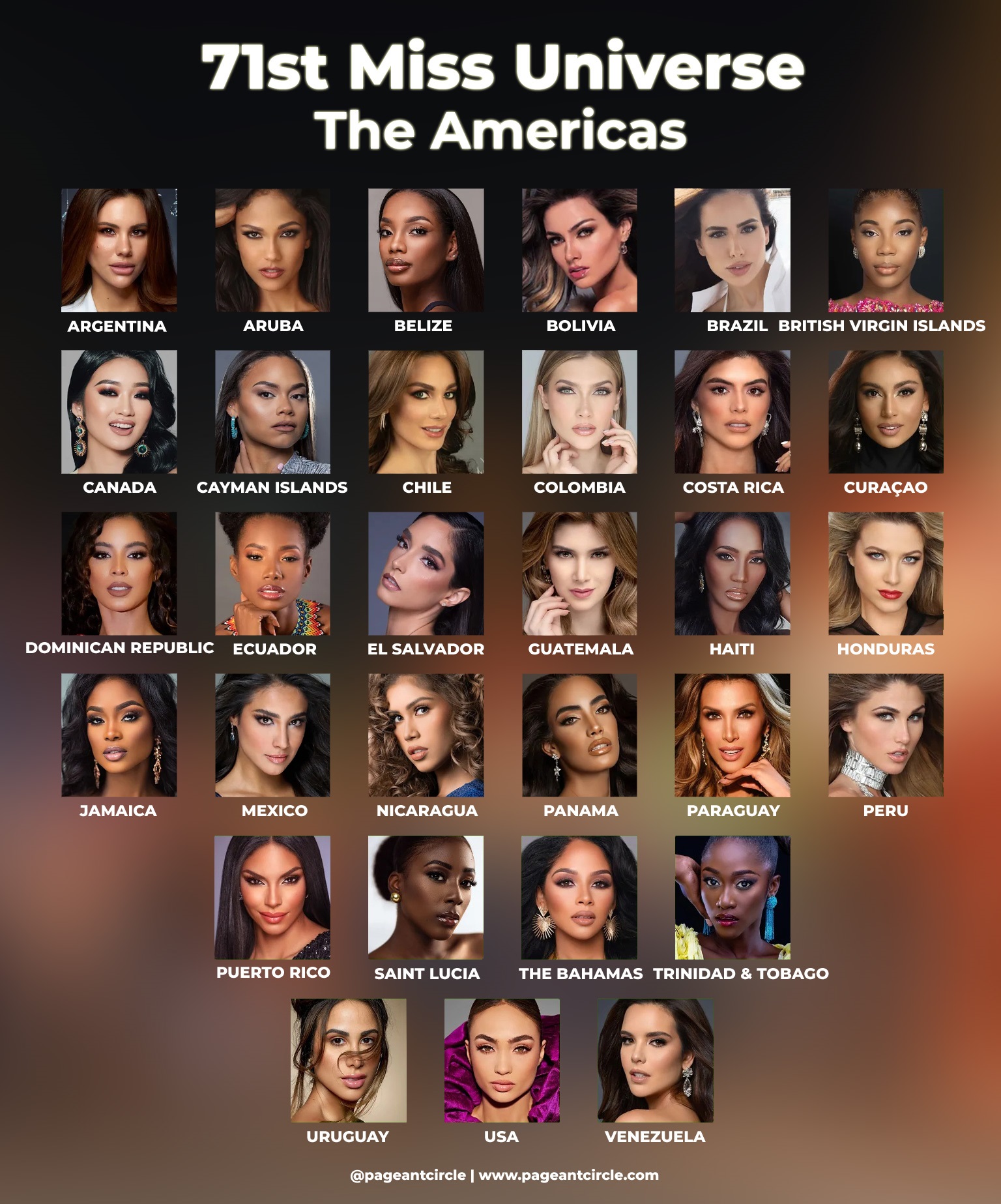 How many countries are participating in Miss Universe 2023? Complete list  of contestants - AS USA