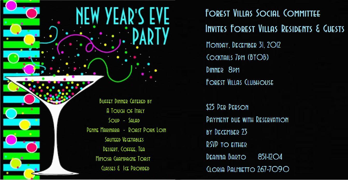 New Years Invitations Template 8