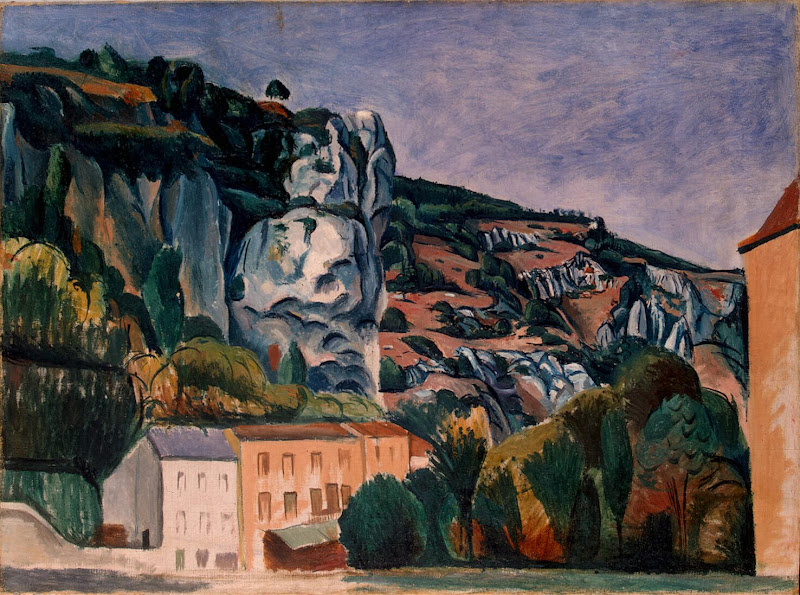 Cliffs by Andre Derain - Landscape Paintings from Hermitage Museum