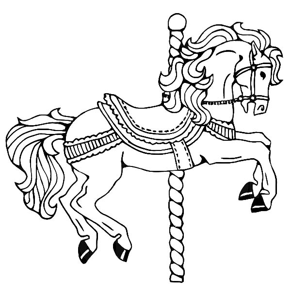 Carousel Horse Coloring Pages To Print
