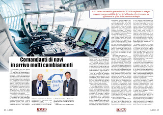 MAGGIO 2022 PAG. 20 - Comandanti di navi in arrivo molti cambiamenti