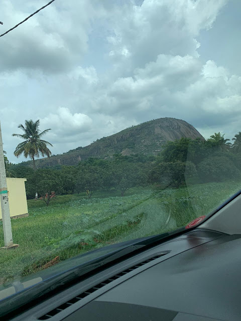 Hill view from the car