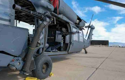 HH-60G Pave Hawk Combat SAR Helicopter Fitted With Four M240 Machine Guns