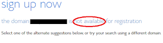 Create Wordpress Website with Bluehost - Bluehost DomainNotAvailable