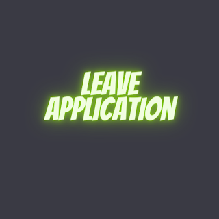 how to write leave application