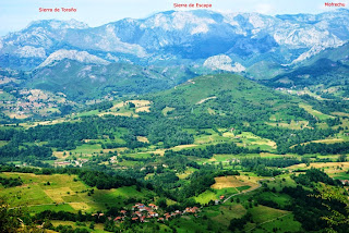 Vista de la sierra de Escapa desde el Priena