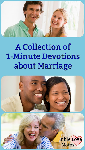 This is a collection of 1-minute devotions that  offer biblical advice healthy, Christian marriages.